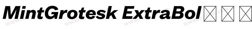 MintGrotesk ExtraBol字体转换 MintGrotesk ExtraBol字体转换